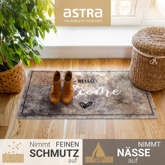 Astra Deurmat voor binnen, antislip, duurzame vuilvangmat, wasbaar op