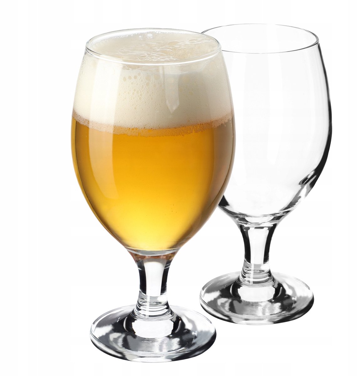 KADAX K5099 Bierglazenset bierzijde van glas biertulpen tarweglazen voor donker en licht bier ambachtelijke bierglazen bierpul pilsner glas bierglas bierbeker (400 ml 2 stuks transparant)