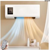 RFWR® Mini Wandairconditioner met Afstandsbediening | Draagbare Koel- en Verwarmingsunit voor Slaapkamer en Kantoor