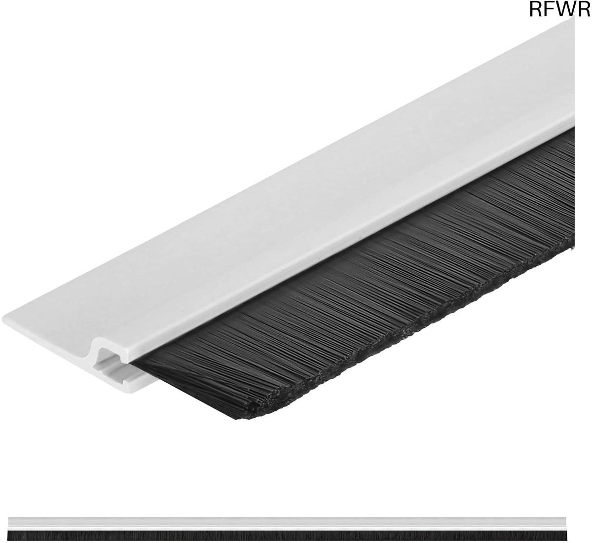 RFWR® Zelfklevende Tochtstrip met Borstel - 100 cm Deur- en Afdichtstrip