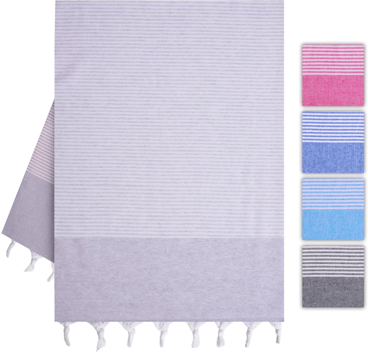 Ibenzoa® XXL Zachte Strand- en Saunahanddoek voor Dames en Heren, Veelzijdige Badhanddoek en Picknickdeken