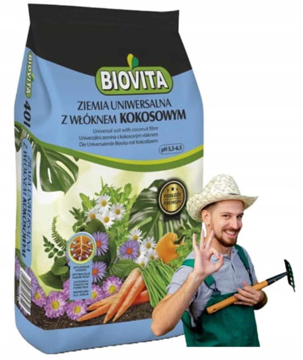 Biovita Serie - Zaaigrond - Kokosvezels - 50L - Startmeststof
