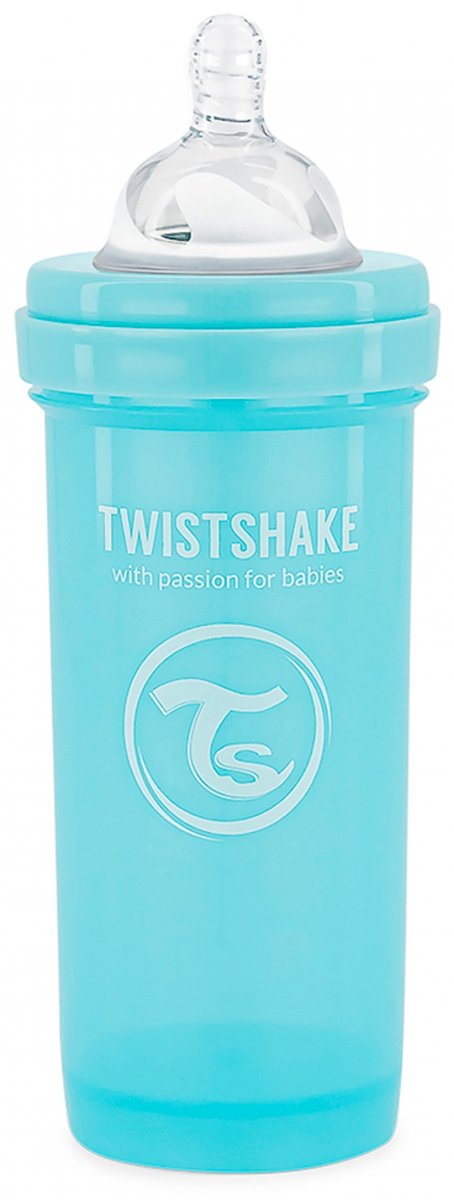 Drinkflesje Antikoliek 260 ml - Pastelblauw - Twistshake van Twistshake — afbeelding 5