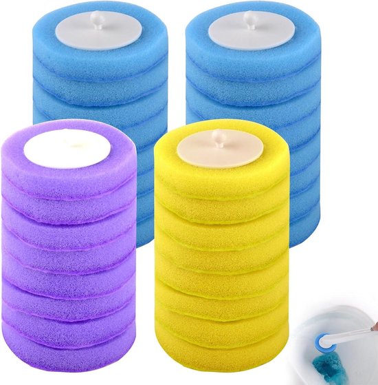 MIRACLEAN WizardFlush Toiletborstel WizardFlush Wegwerp Toiletborstel – Hygiënische Schrobborstel Met Wegwerpkop, Handig Voor Diepe Reiniging Hygiënische Toiletborstel