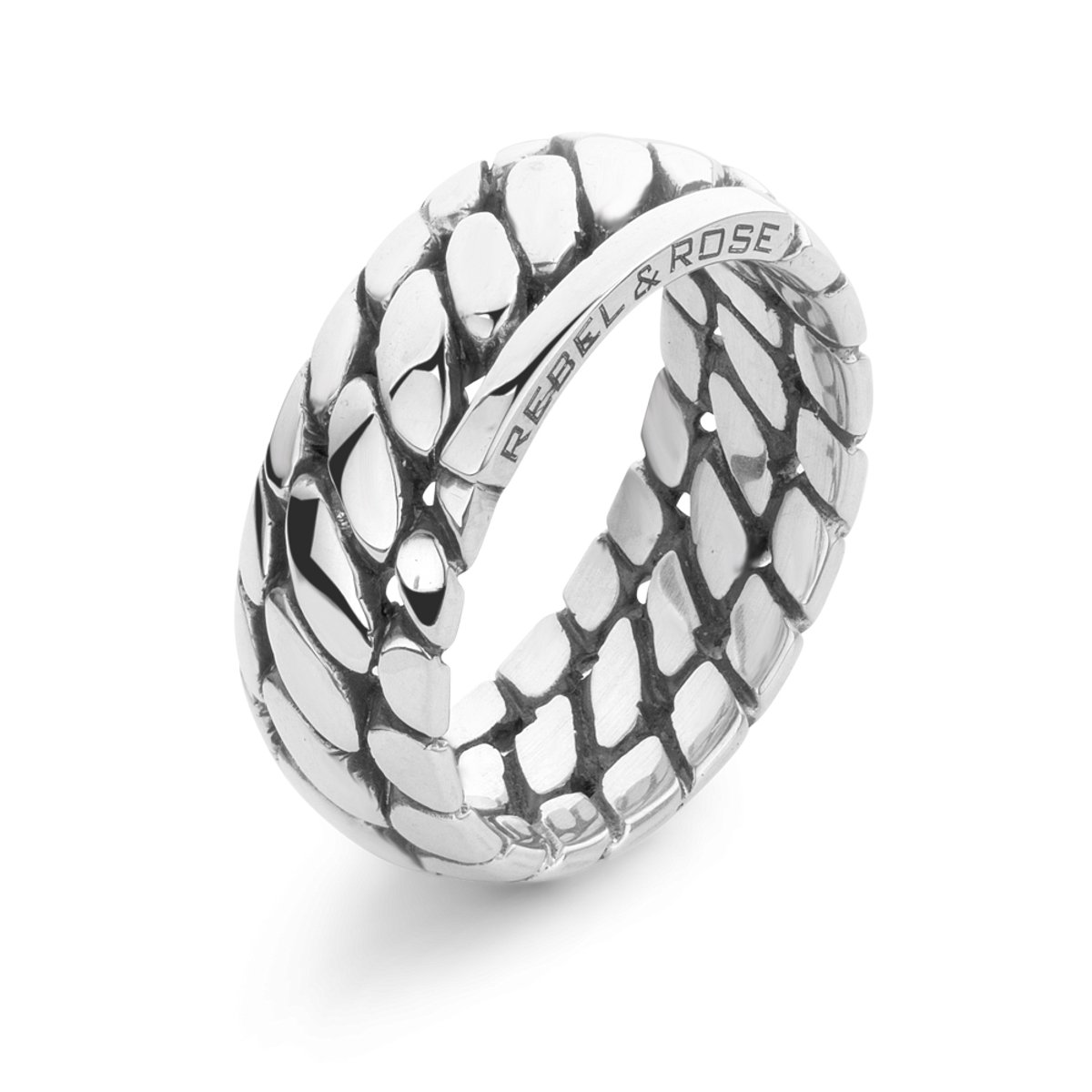 Rebel & Rose Apollo Eight Ring RR-RG052-S – Zilverkleurig Zilver
