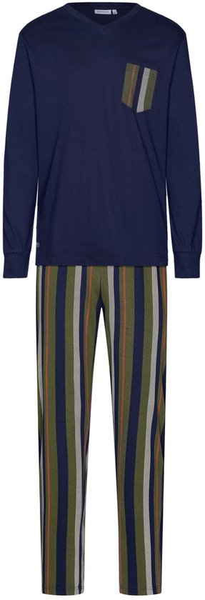 Pastunette - Pyjama - Adventure - Katoen/Modal - Blauw/Groen - Maat 3XL