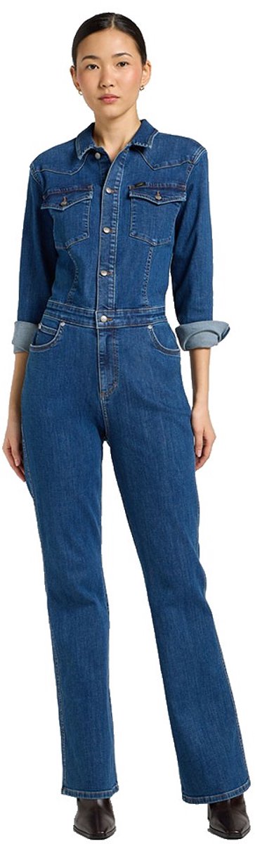 Lace Backless Footsie Jumpsuit met Pareldetails - Zwart | Manière De Voir B.V