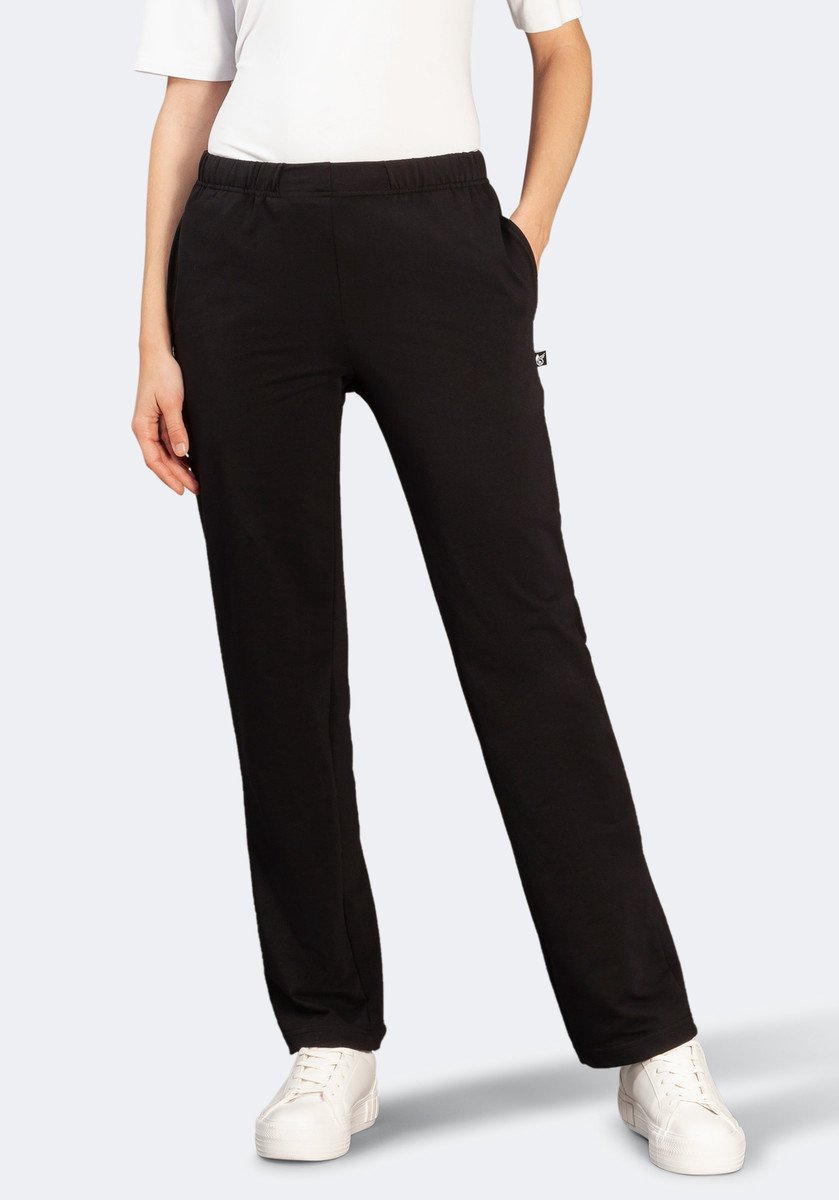 Hajo Comfortabele dames joggingbroek zwart - Zwart - Maat - 46