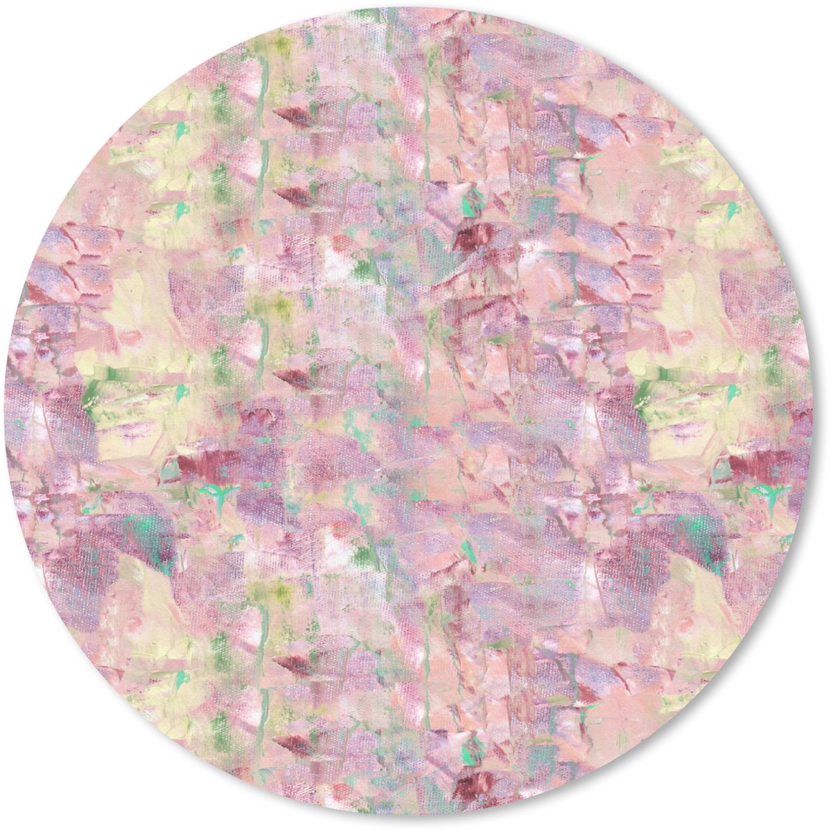 Muismat rond 30x30 cm - Mousepad Multi - Zacht - Verf - Ronde muismatten