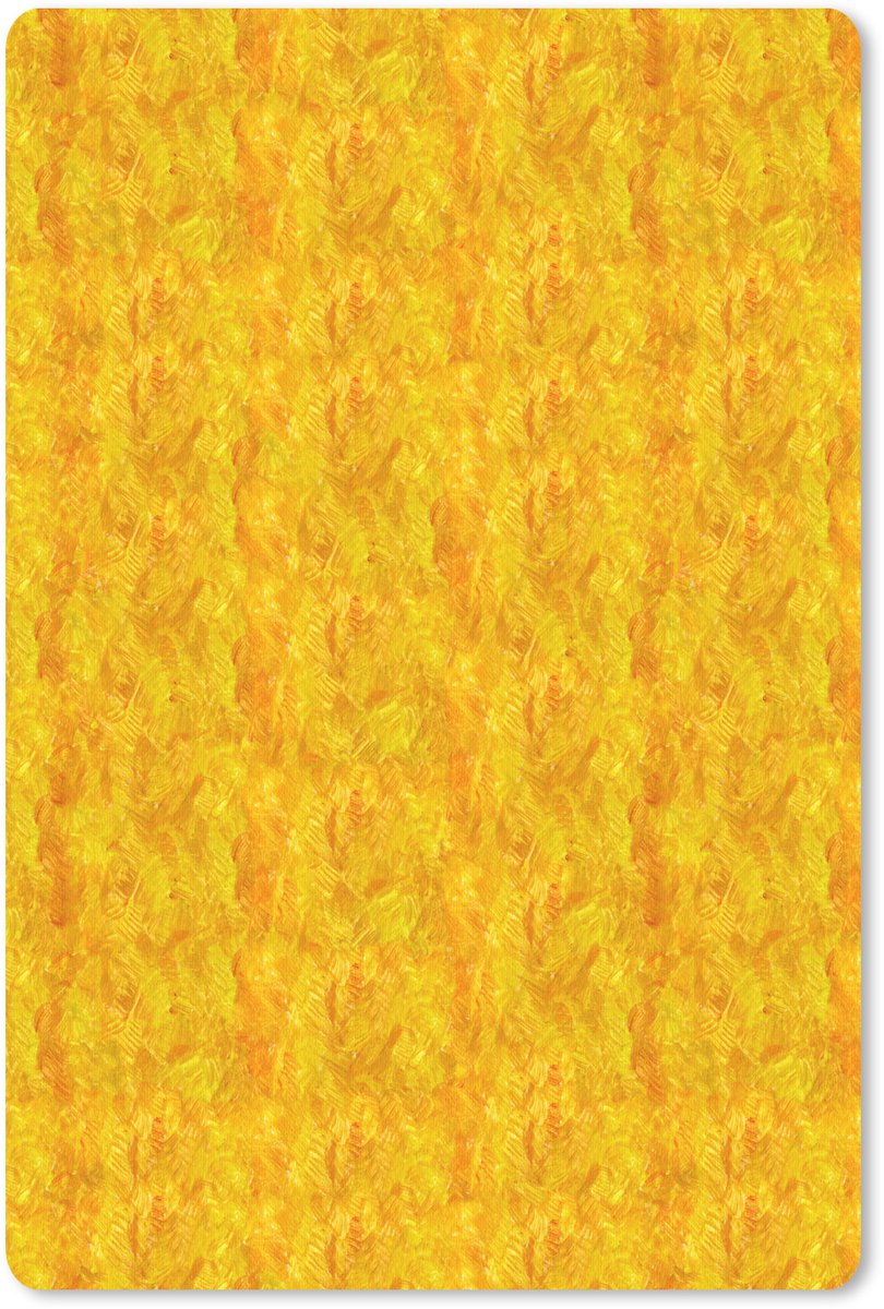 Muismat 18x27 cm - Mousepad Vloeiend - Olie - Verf - Geel - Muismatten