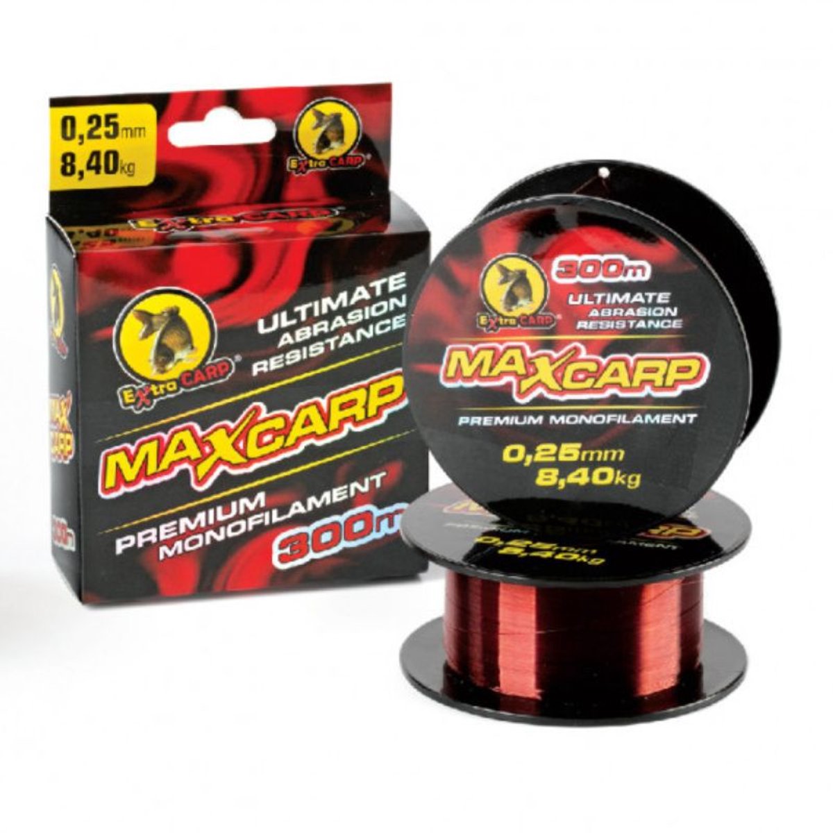 EXC MAX carp premium mono - 0.25mm - 8.4kg - 300m - Koperbruin - Karper Vislijn - Nylon Karper Lijn