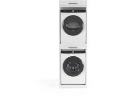 Wasophoogte® Wasmachine Kast Berlin - Wasmachine verhoger - Wasmachine ombouw - 700(D)*665(B)*2110(H) mm - Wit
