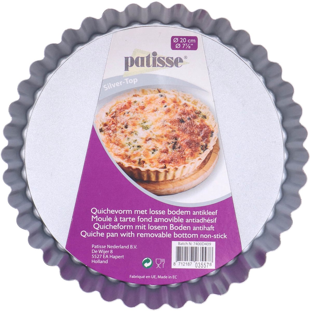 Patisse - Quichevorm met losse bodem en hoge rand