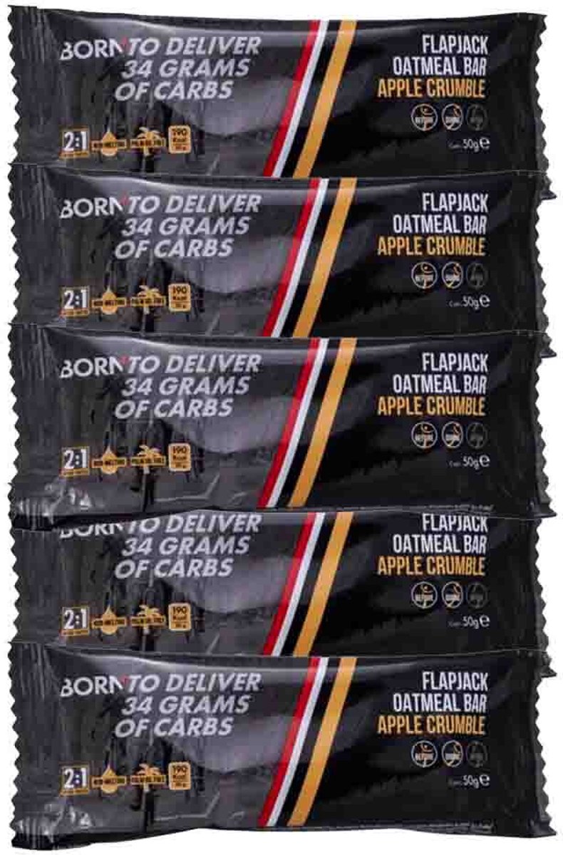 Born - Reep Flapjack Oatmeal Apple Crumble - 5 x 50 gr - Voordeelverpakking