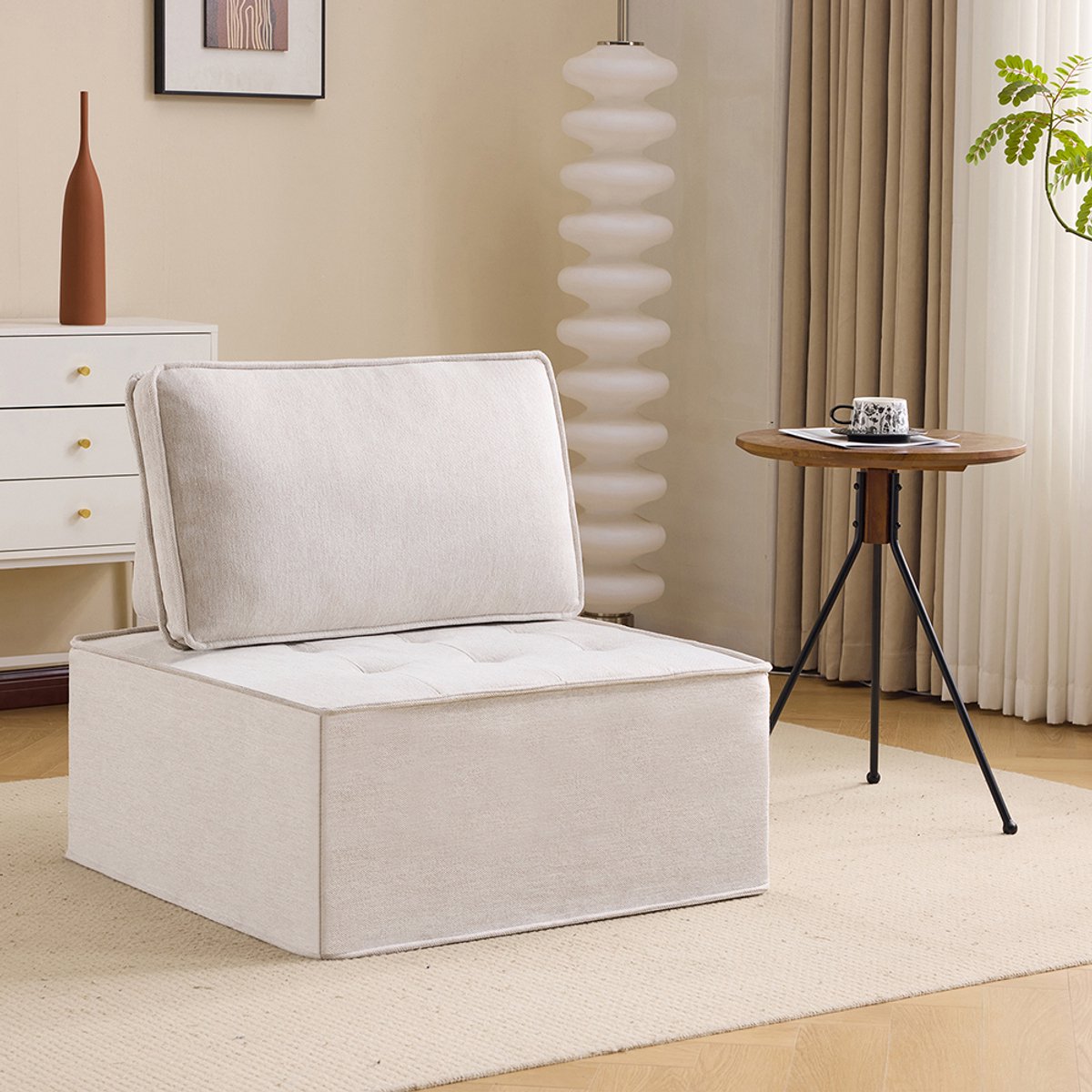 Pugsdrly Eenpersoonsbank, kleine salonstel, salonfauteuil, poef, bank voor slaapkamer, logeerkamer of kinderkamer