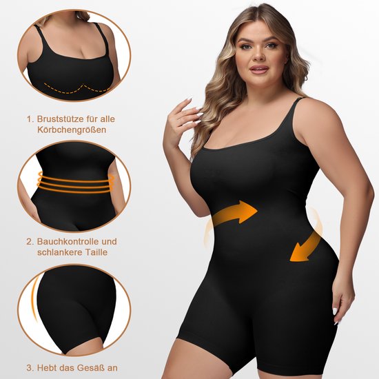 SHAPERIN Shapewear voor dames, strapless shapewear, corrigerend body