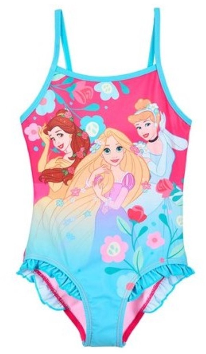 Disney Princess Badpak - Fuchsia met blauw - Prinsessen - Zwempak multi colour