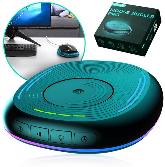 Foto: Shopway mouse jiggler muis beweger mouse mover muis verplaatser muis simulator plug n play timer thuis werken ondetecteerbaar