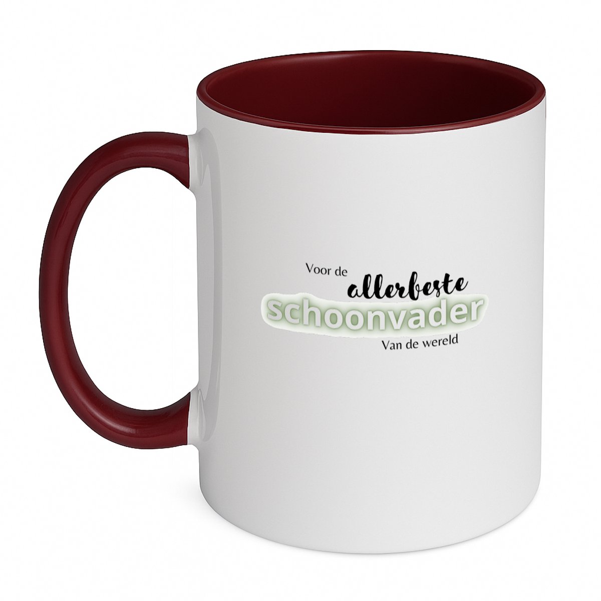 Hacebo® - voor de allerbeste schoonvader van de wereld koffiebeker bordeaux - de beste schoonvader - thee mok - koffie beker - vader cadeautjes - vaderdag - verjaardagscadeau - verjaardag - cadeau - geschenk - koffiemok - 350 ML inhoud