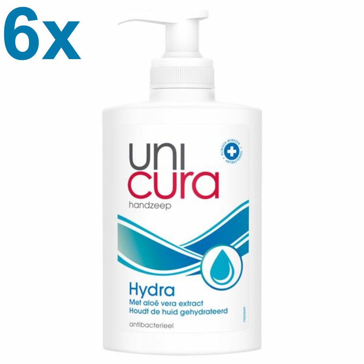 Bol.com Unicura Hydra Handzeep 6x 250ml – Antibacterieel & Hydraterend met Aloë Vera – Geen Microplastics – Vegan - Voordeelverp... aanbieding