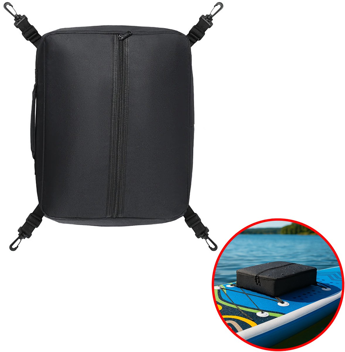 Best Active Waterbestendige SUP Tas - Deck Bag 31x39x10 cm - Waterbestendige Opbergtas voor SUP Board - Accessoiretas voor Paddleboard, Surfen, Yoga & Touring