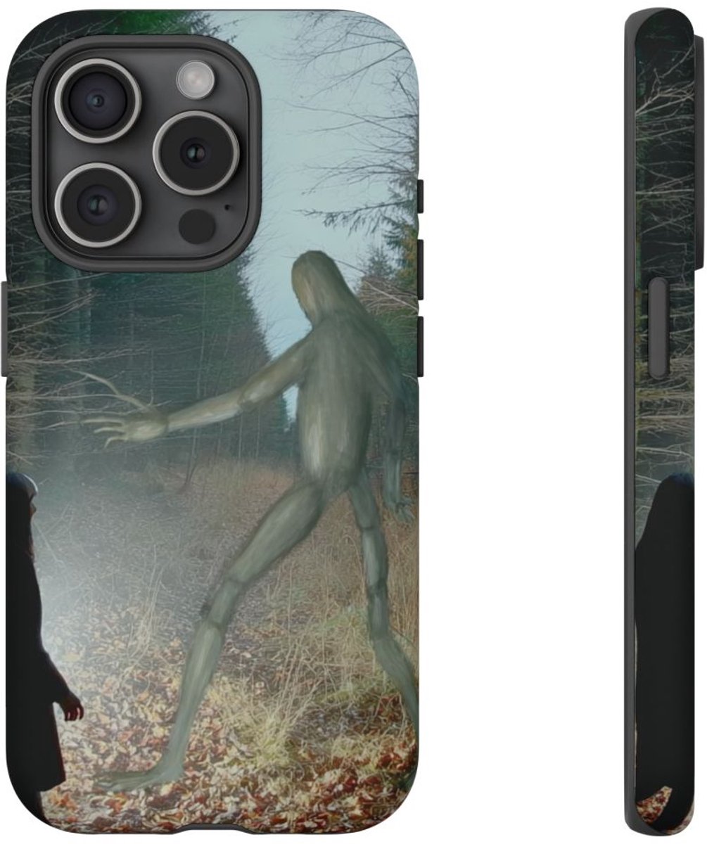 Mysterieuze Bosontmoeting – Telefoonhoesje Geschikt voor iPhone 15 Pro