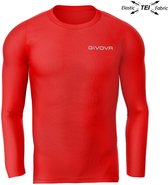 Sous-vêtement à manches longues Givova Corpus 3 Rouge 6-8 ans
