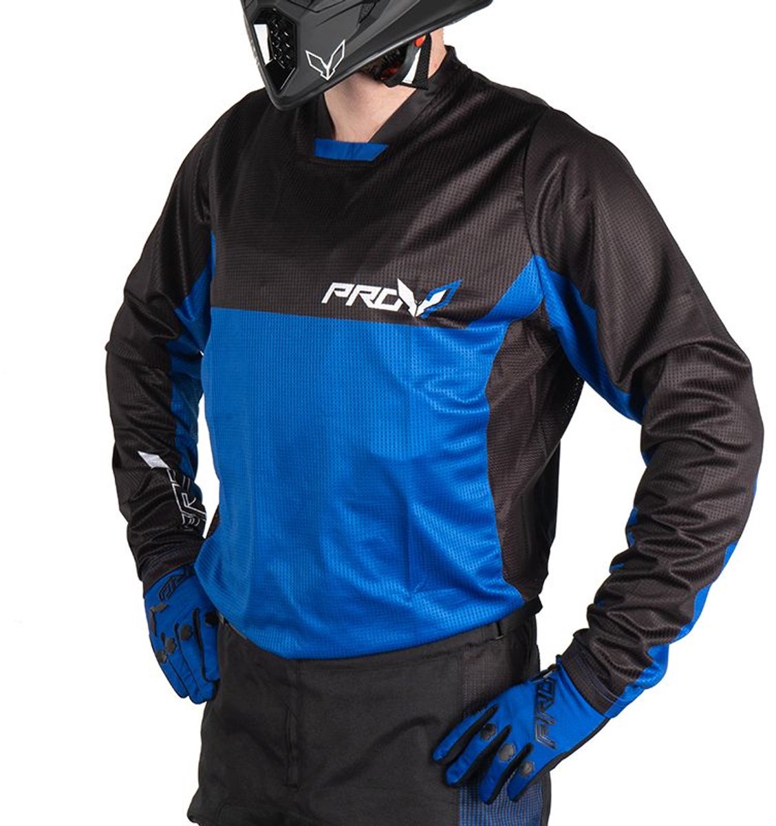 Cross shirt HOLESHOT BLAUW