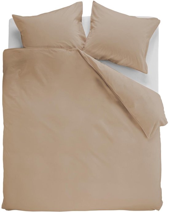 Ambiante Cotton Uni dekbedovertrek - Lits-Jumeaux XL - 260x200/220 cm - Khaki