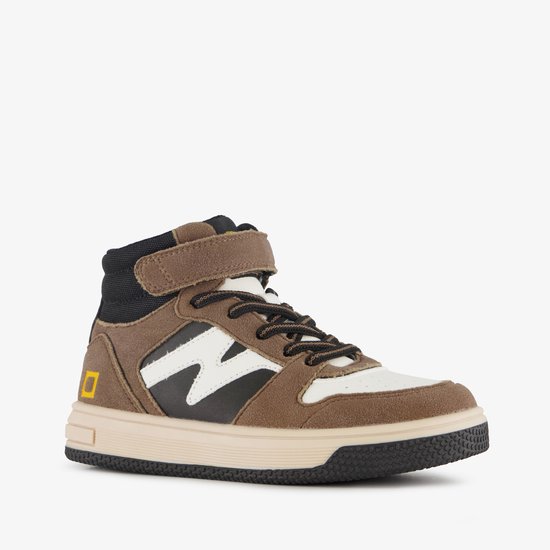 Blue Box hoge jongens sneakers bruin - Maat 29