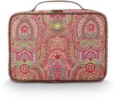 Pip Studio - Casey Beautycase Dames - Toilettas - Jabali - Rood - 27x10x19cm