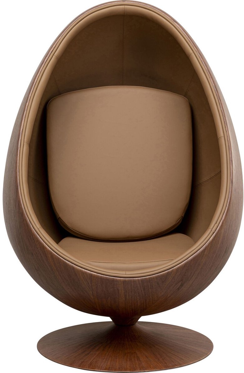 Draaifauteuil Eye Ball walnoot Kare Design