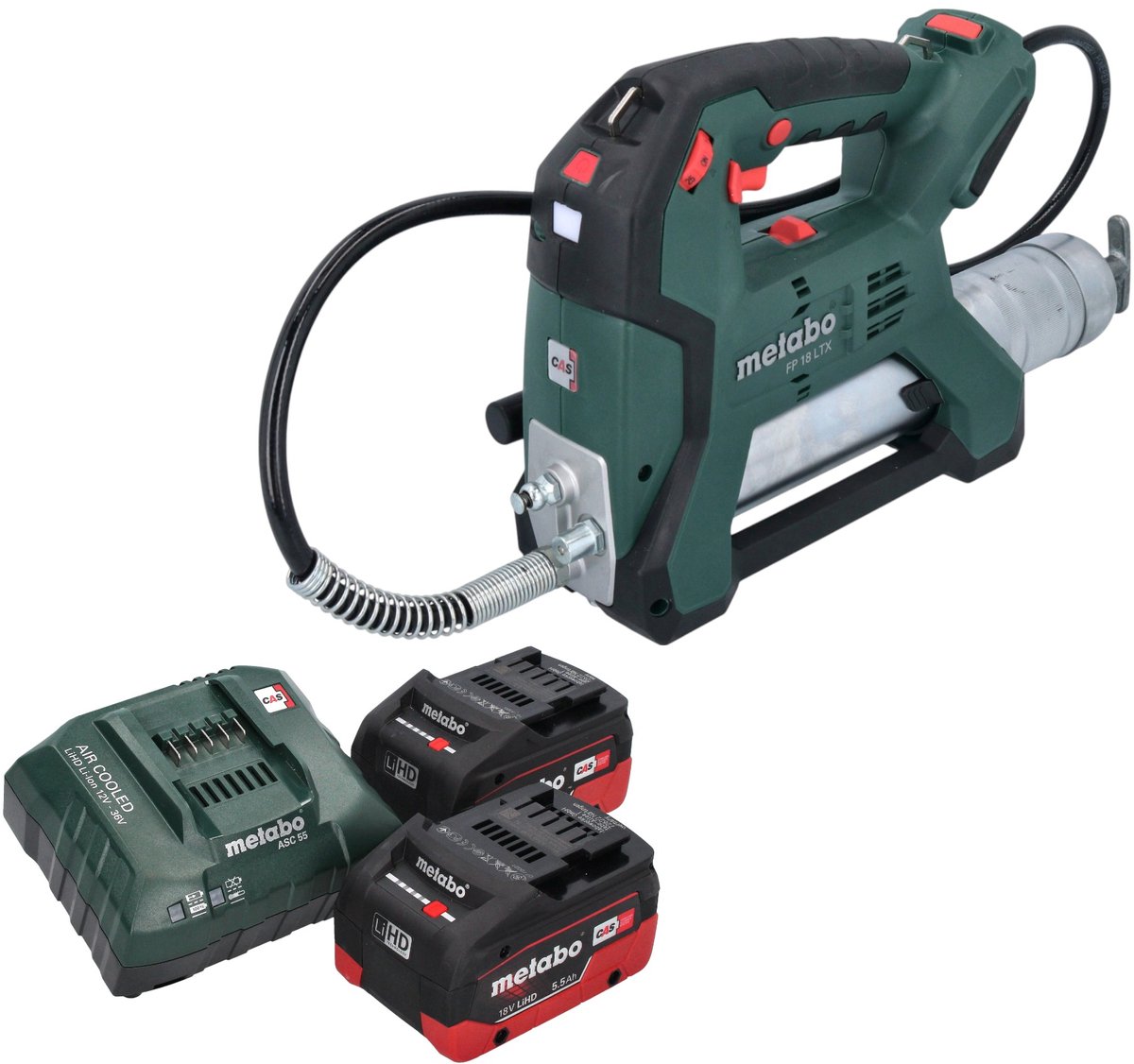 Metabo FP 18 LTX accusmeerpistool 18 V 690 bar + 2x LiHD accupack 5,5 Ah + lader