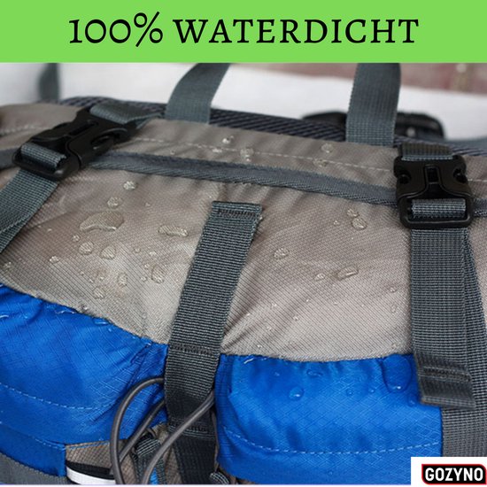 Gozyno heuptas met waterdruppels, 100% waterdicht.
