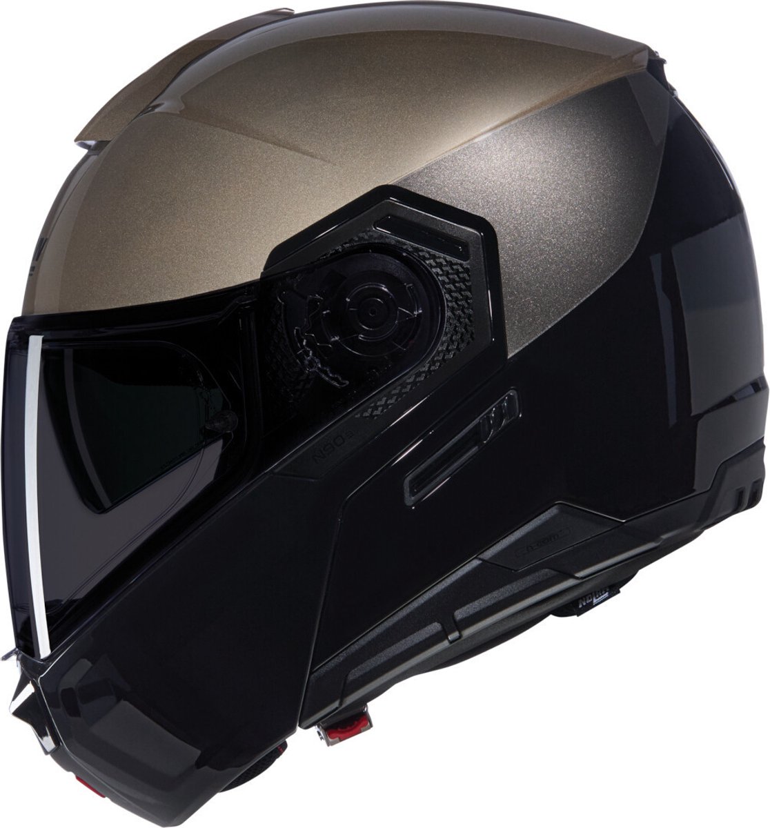 Nolan N90-3 06 Verniciatura Speciale 342 Sand Zwart Glossy Systeemhelm - Maat L - Helm