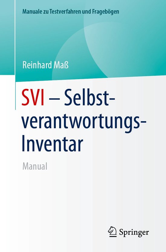 Psychology (German Language) - SVI - Selbstverantwortungs-In ... - cover