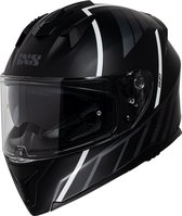 IXS iXS217 2.0 Mat Zwart Wit Integraalhelm - Maat M - Helm