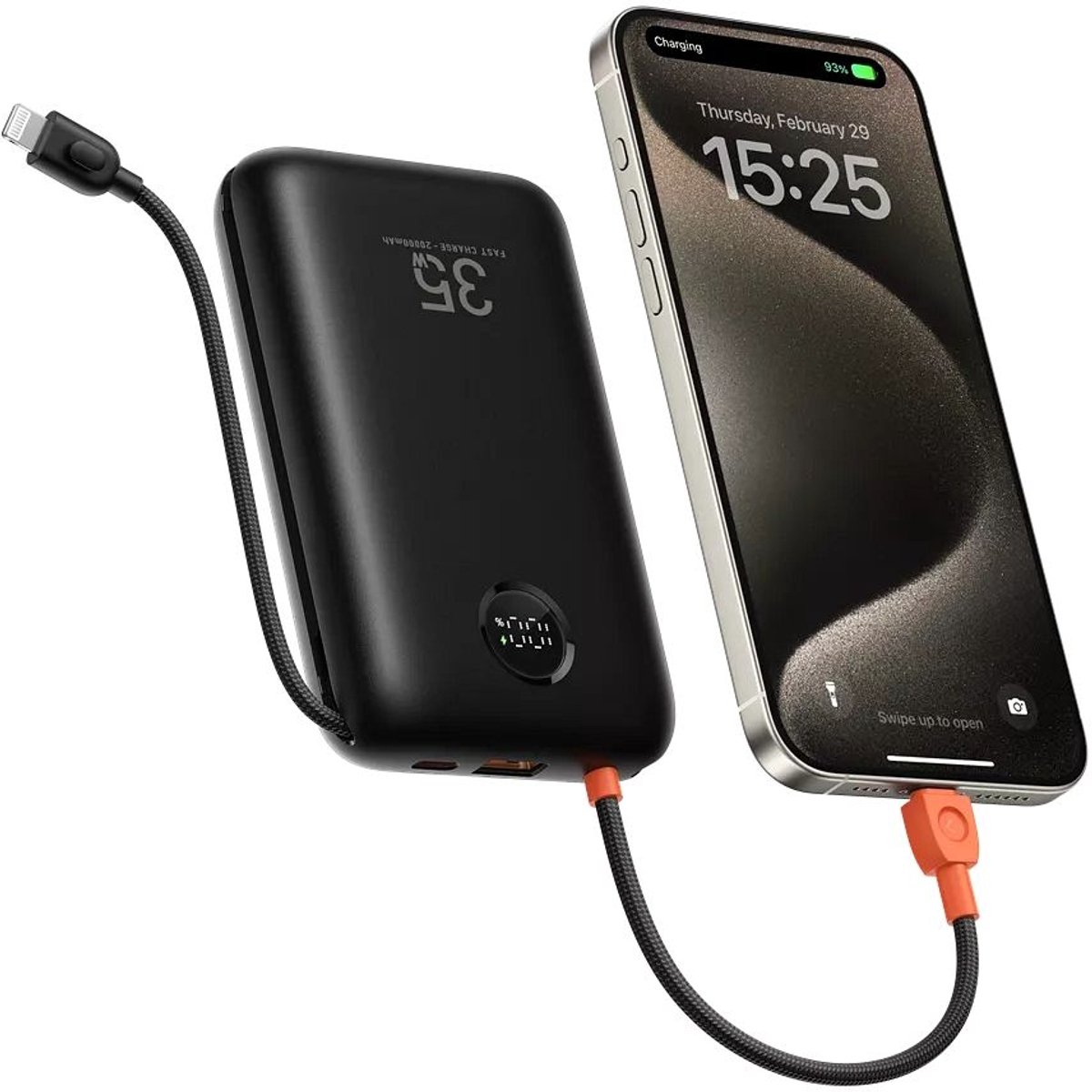 Veger K2 W2068 20.000 mAh Powerbank 35 Watt Zwart