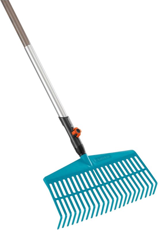 Lawn Rake voor het combisystem: Handige tandhark voor het opruimen van bladeren en gemaaid gras met stevige plastic tanden werkbreedte 43 cm (3101-20) — afbeelding 2