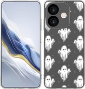 Cazy Hoesje geschikt voor Oppo A40 / A40m / A60 (5G) Hoesje Siliconen - Spookjes