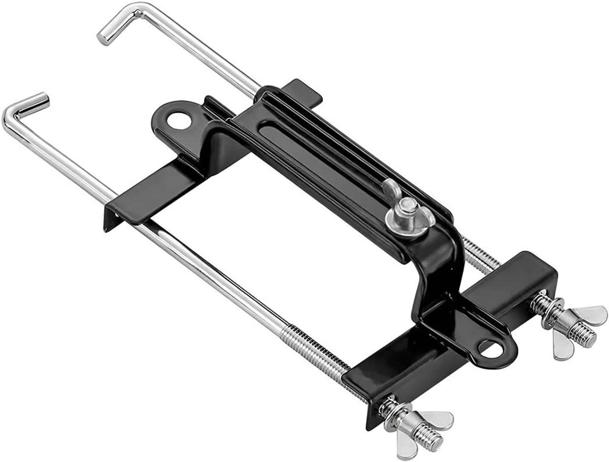 Allecto Plus - Universele Accu Houder voor Auto en Boot, Verstelbare Klem Houder, Duurzame Set (27 cm) met Toebehoren