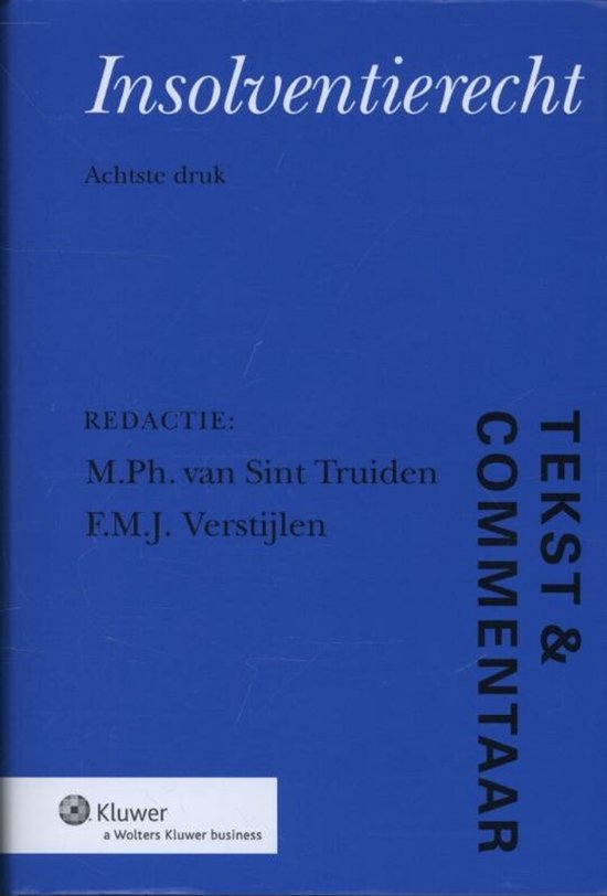 Tekst & Commentaar Insolventierecht - cover