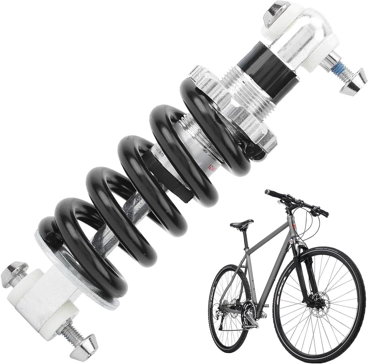 Allecto Plus - Rear Leg Suspension Schokdemper voor Mountainbike DIY Fietsvering met Schommelveer - 1500 mm, 1500 lb - Voor Mountainbike, Motorfiets en Dirt Bike