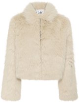 Veste fausse fourrure Vida col montant Femme ONLY à prix dégriffé
