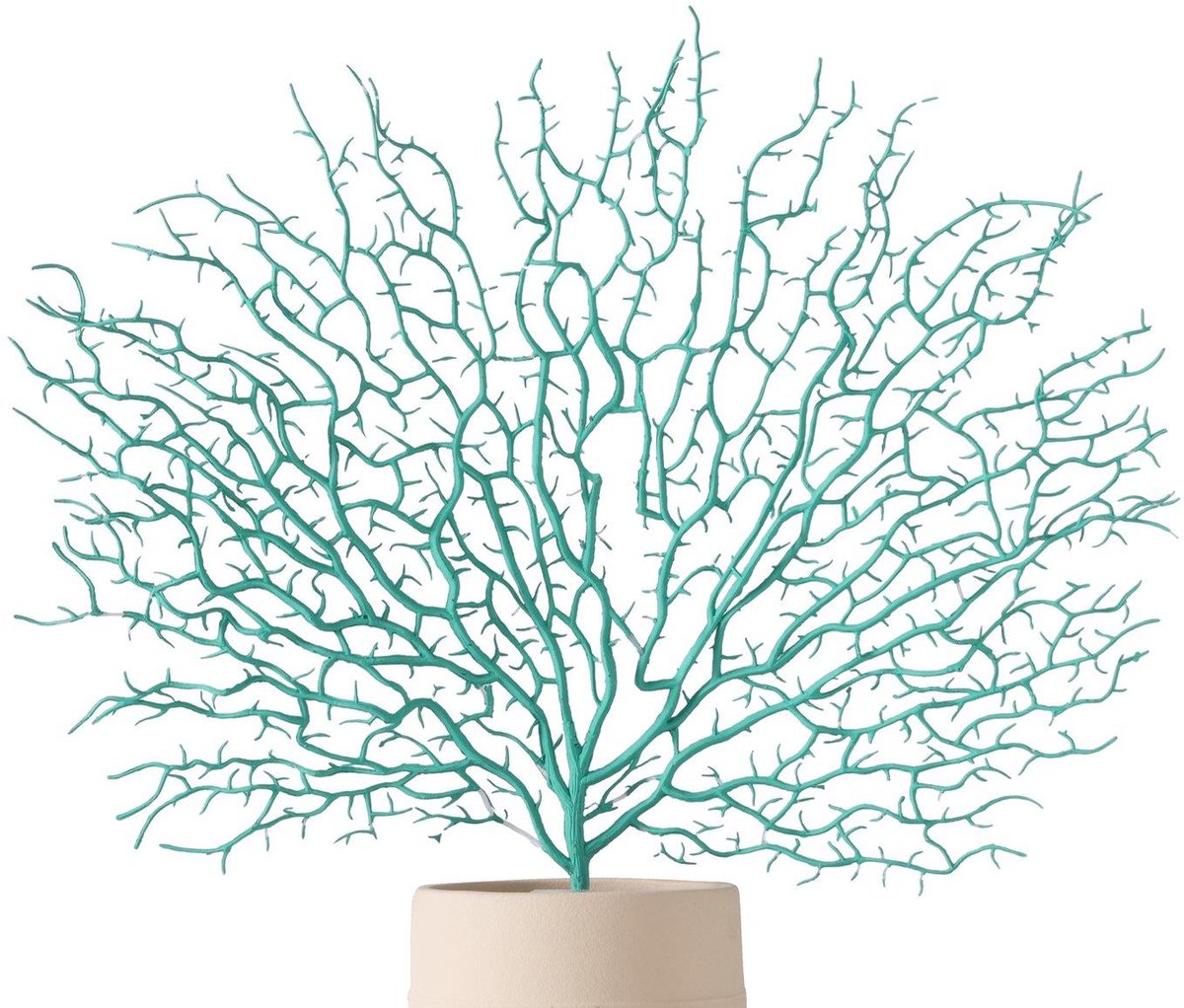 Decoratietak koraal turkoois 46cm