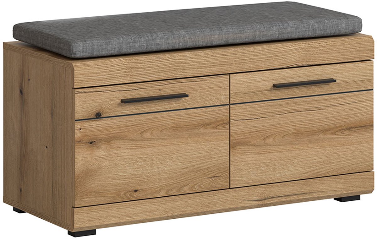 Scout bank incl. kussen 2 deuren eik decor.