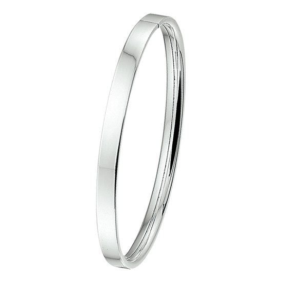 GLAMS - Tube Plat Bangle Dop 5 x 60 mm - Argent