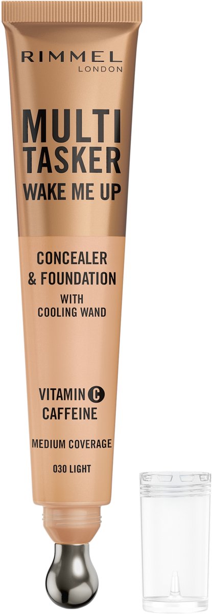 Rimmel Wake Me Up foundation&concealer 030 Light– verhelderend, 20 ml