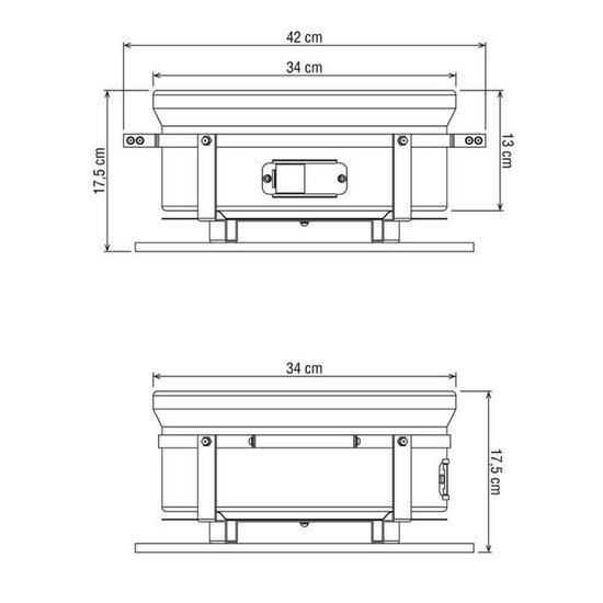 Hibachi Tafel Grill - Ronde Shichirin Tafel BBQ - Japanse Yakitori Grill - Keramisch - Geschikt voor Houtskool - Voor 1 tot 8 personen - ø 30 cm - Zwart — afbeelding 2