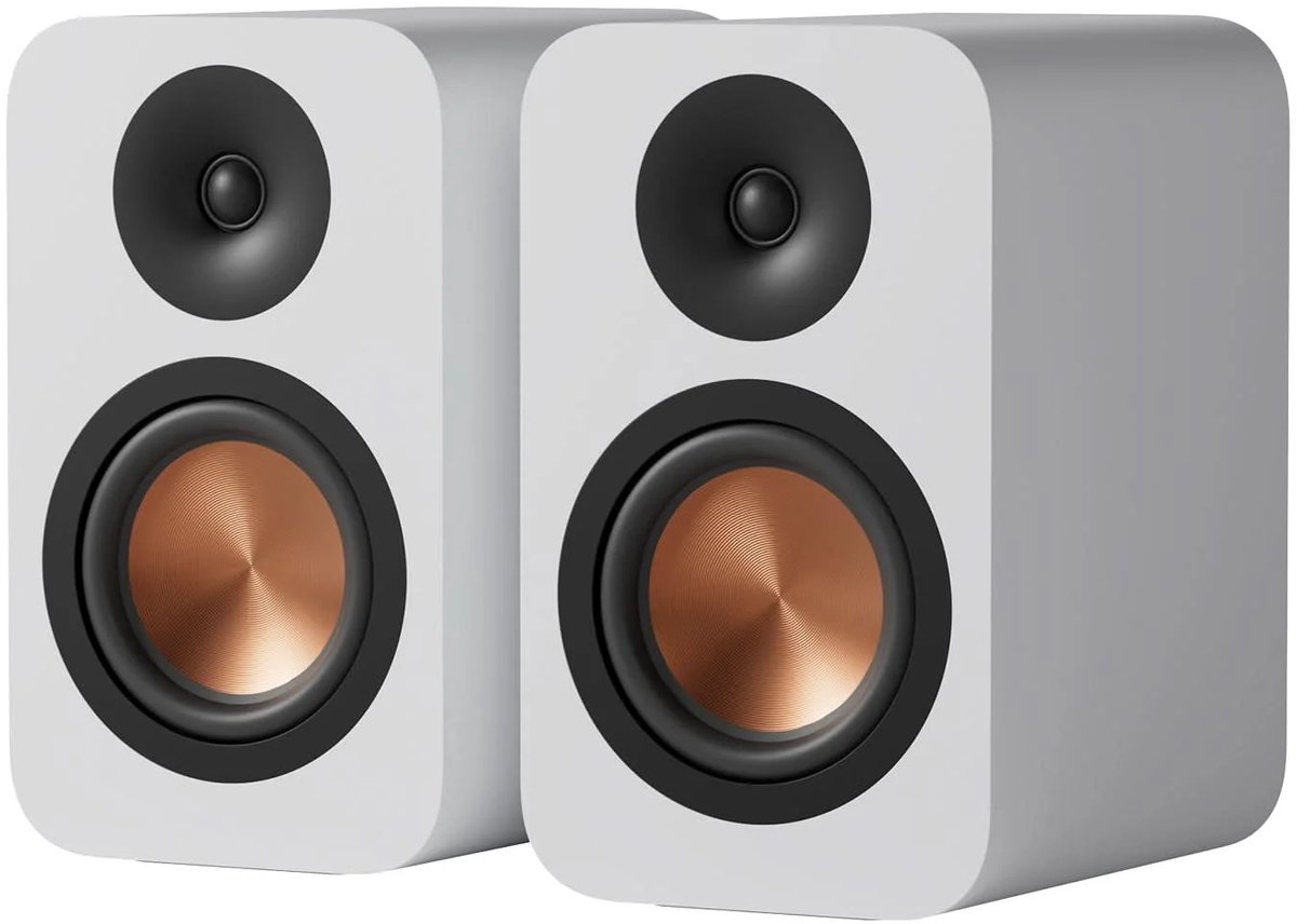 Fosi Audio SP601 – Passieve Boekenplankluidsprekers – 2‑weg HiFi Speakers – 80 W RMS / 160 W Pieken - 4 Ω - Wit